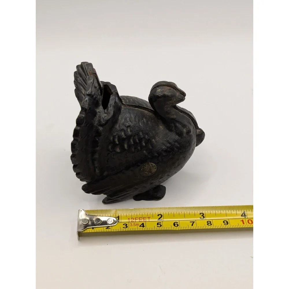 Antique Cast Iron Turkey Still Bank A.C. Williams Co. 1920s